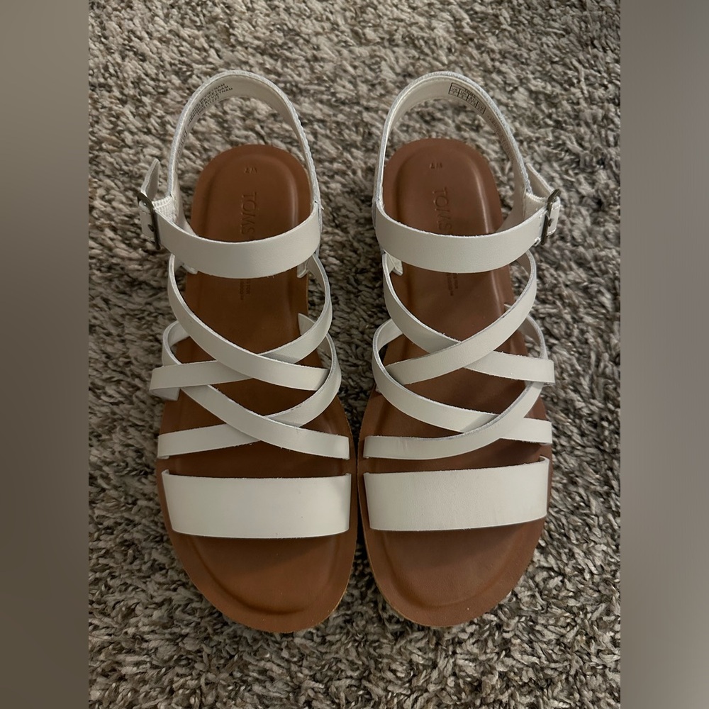 TOMS Sephin Strappy Sandals Natural US 7
